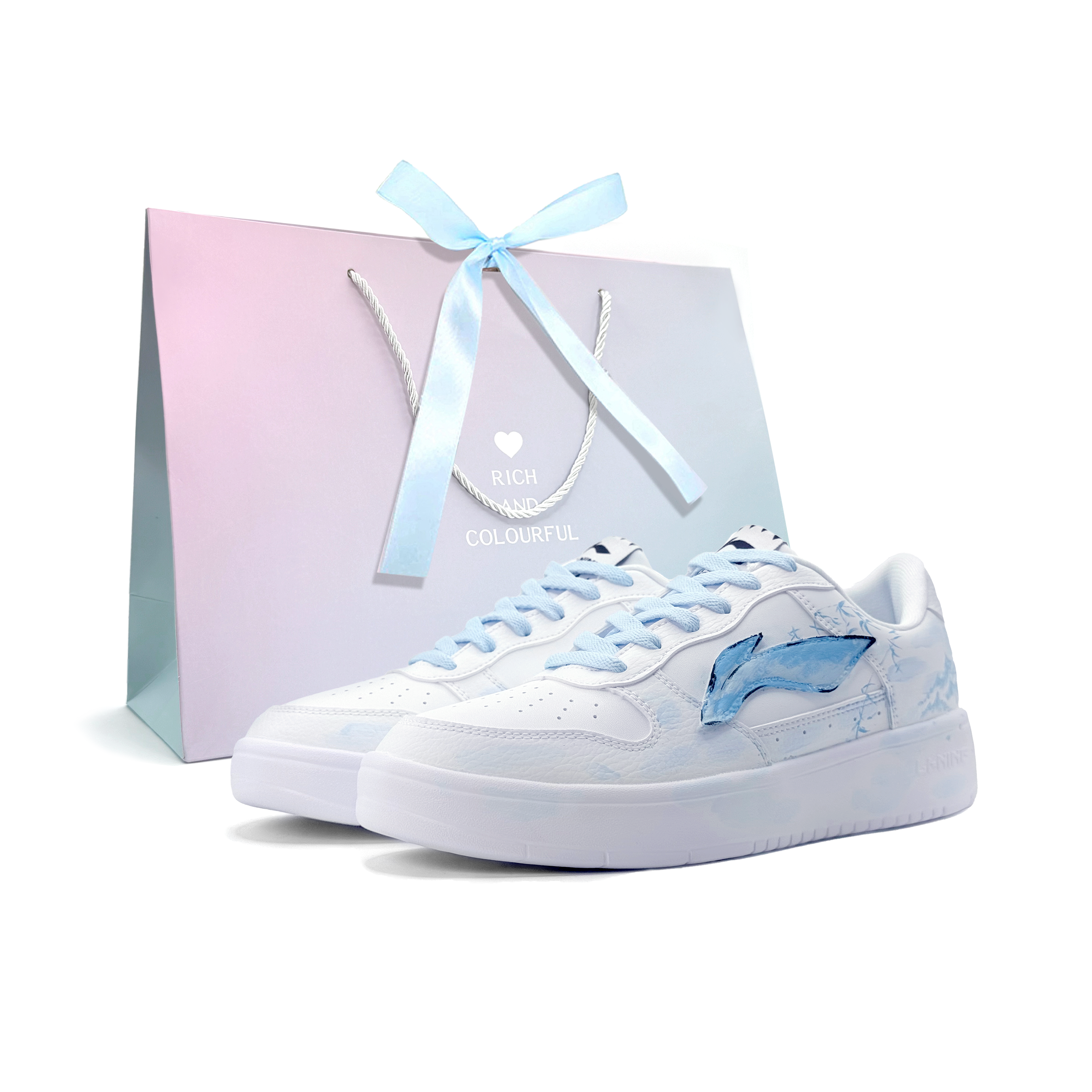 

Подушки для понтонных лодок Легкие дышащие кроссовки Low top Unisex белый LINING, синий белый