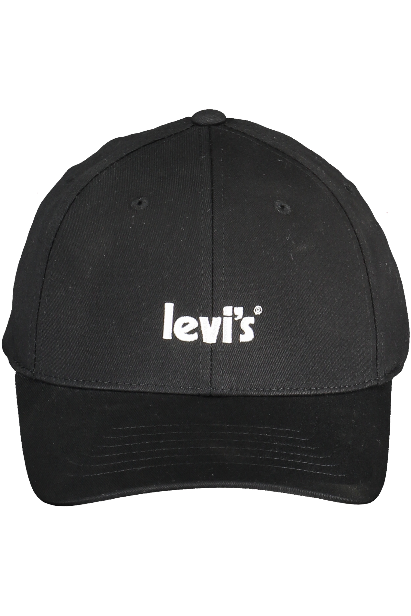 

Мужская кепка Levi'S хлопковая с контрастным логотипом, черный