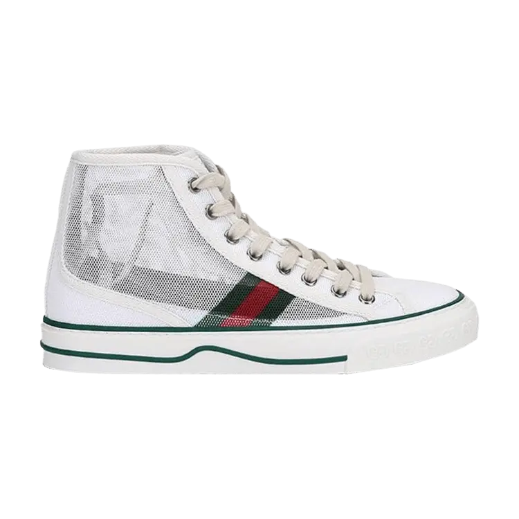 Кроссовки Gucci Wmns Tennis 1977 High, White Green Red
