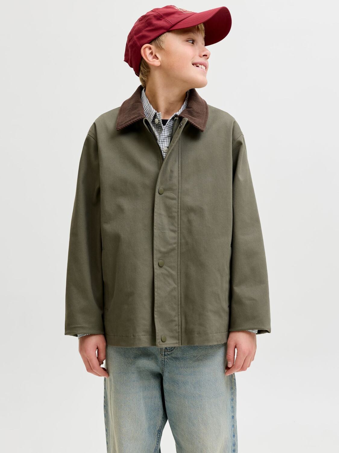 Jack & Jones Junior Куртка для межсезонья в цвете Olive — фото 2