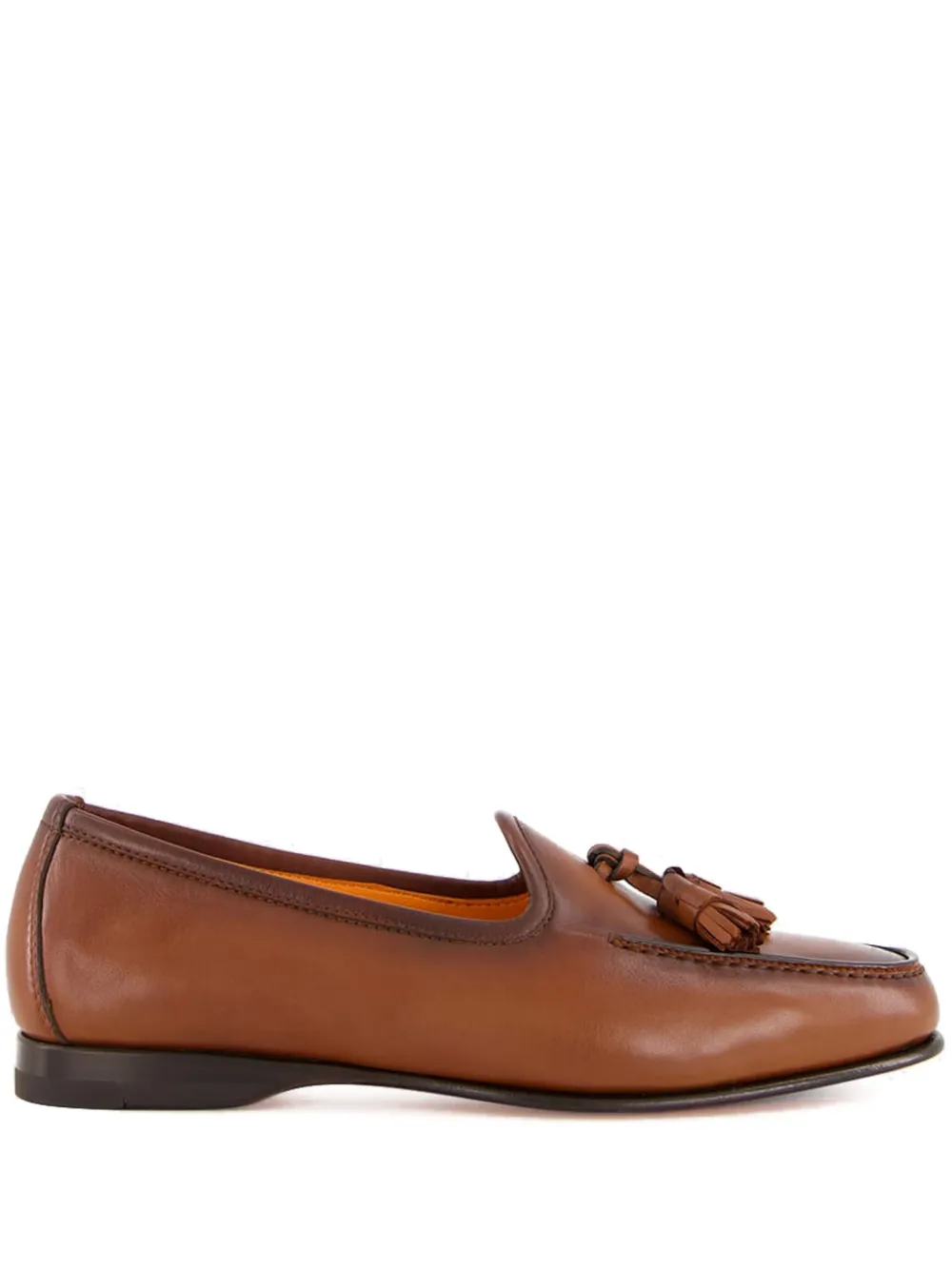 

Лоферы с кисточками Santoni, коричневый