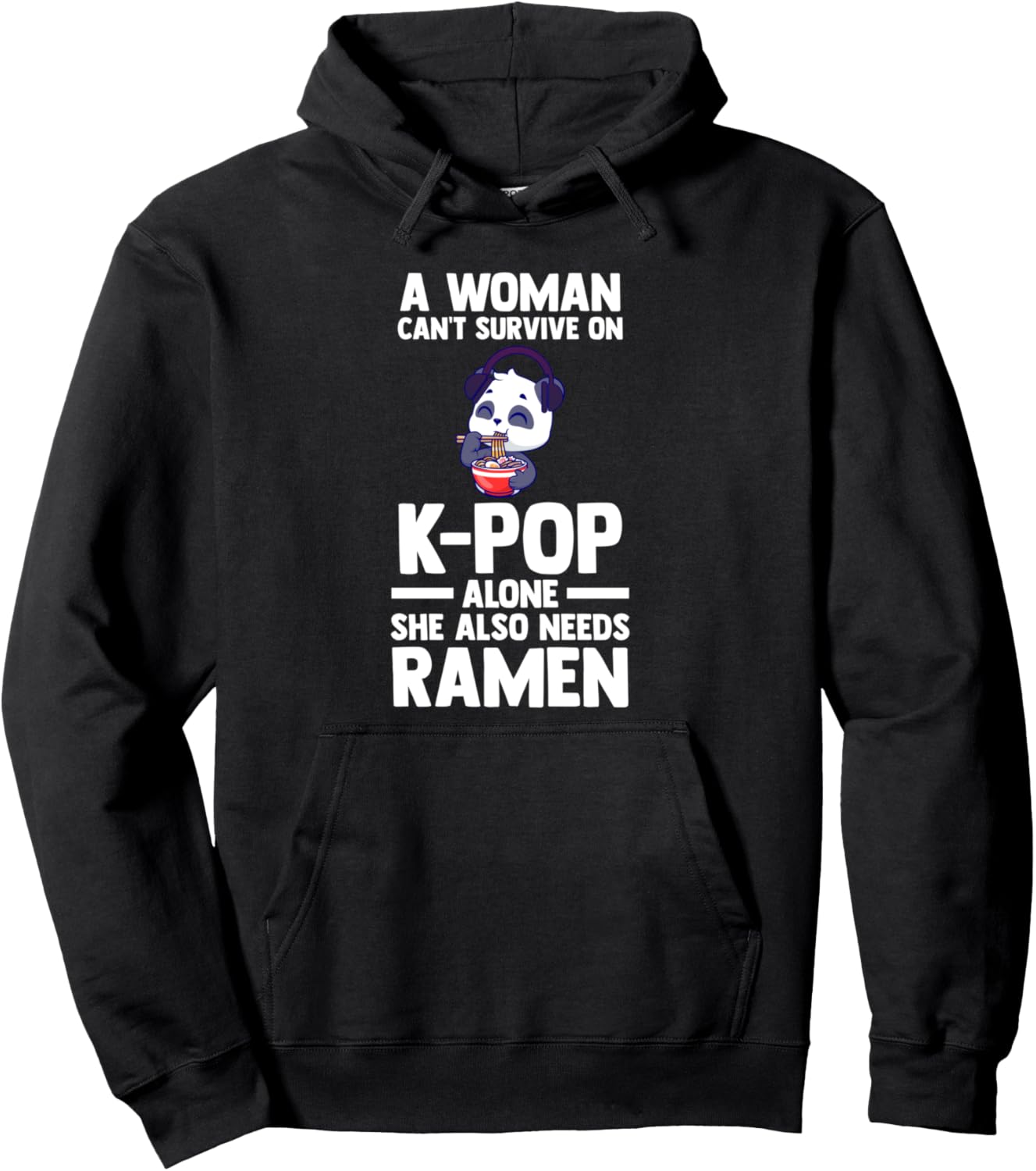 

K-pop в одиночку, ей также нужна корейская толстовка с надписью Рамен K-Pop Merch & K-Pop Merchandise Gifts, черный