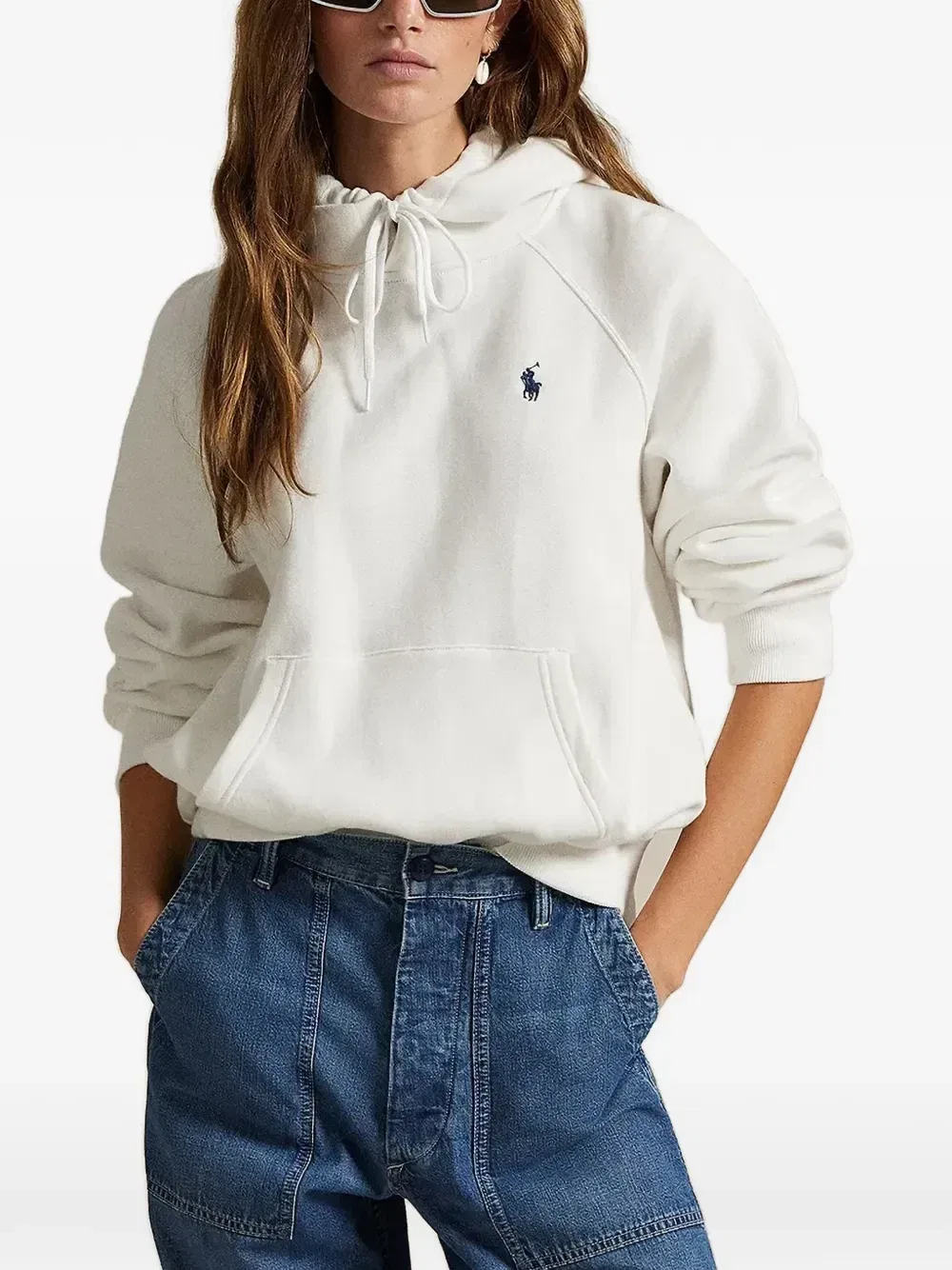 Худи с вышивкой Polo Pony POLO RALPH LAUREN, белый