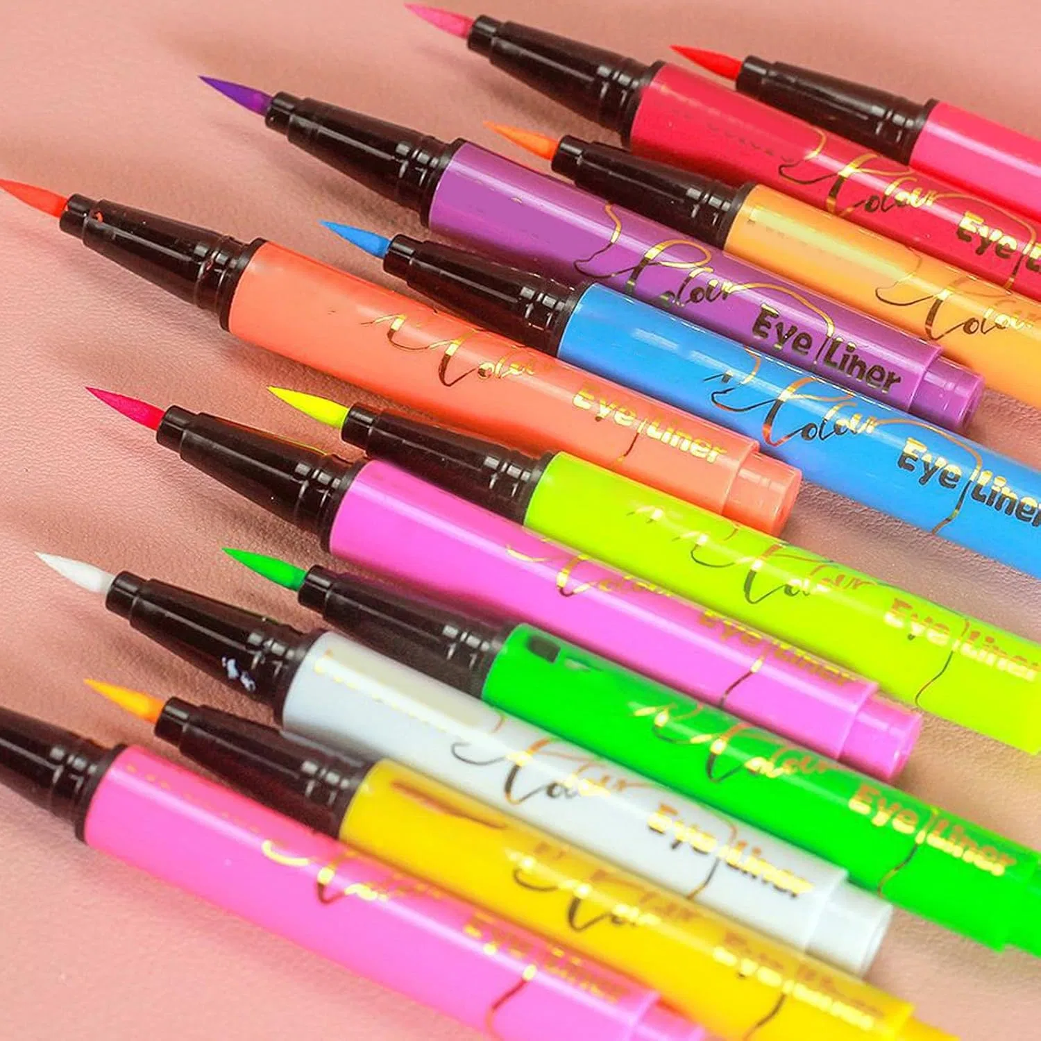Набор жидких подводок для глаз Neon Eyeliner, 12 цветов, 0.1 кг — фото 2