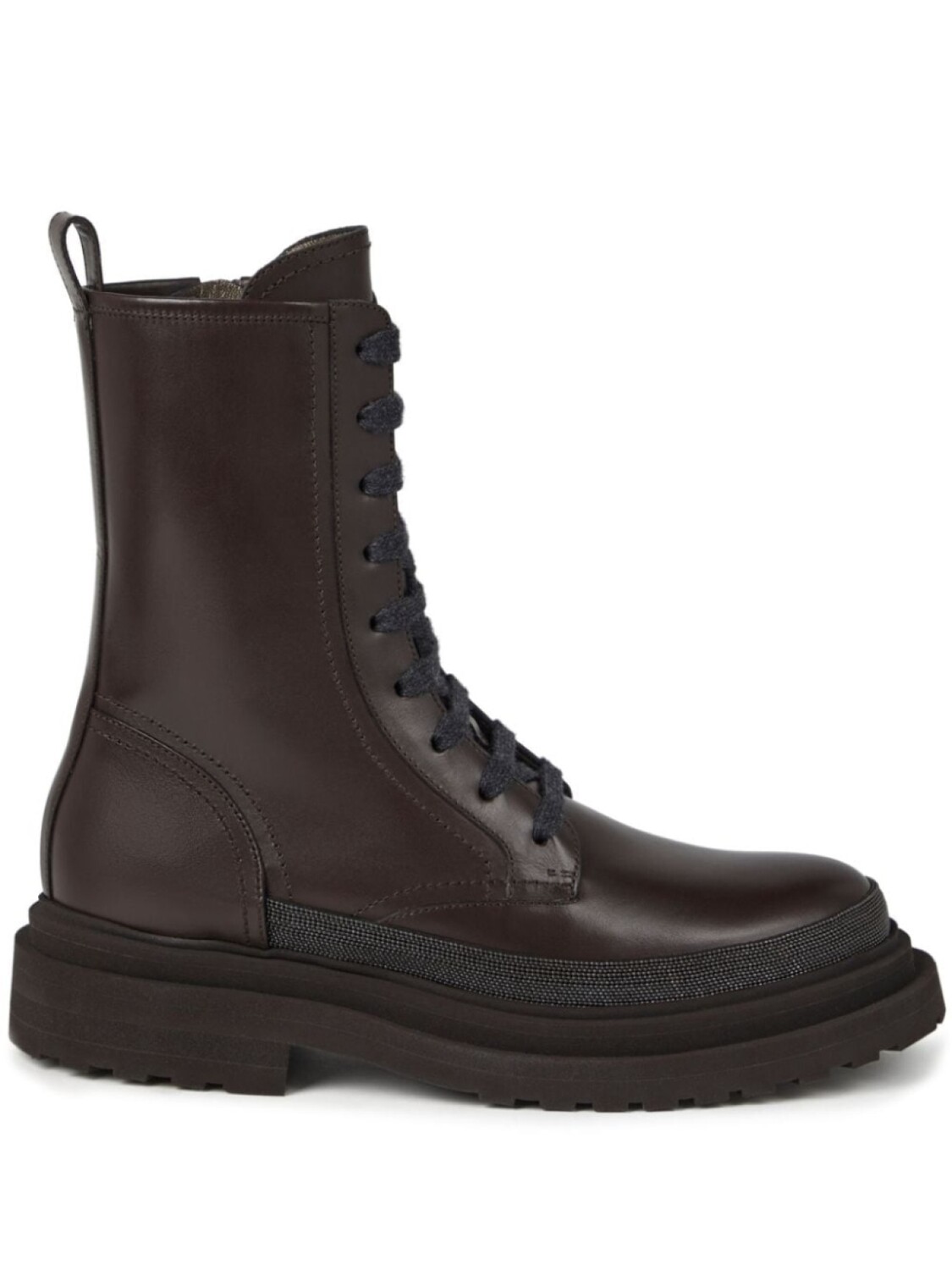 

Brunello Cucinelli ботильоны с декором Monili, коричневый