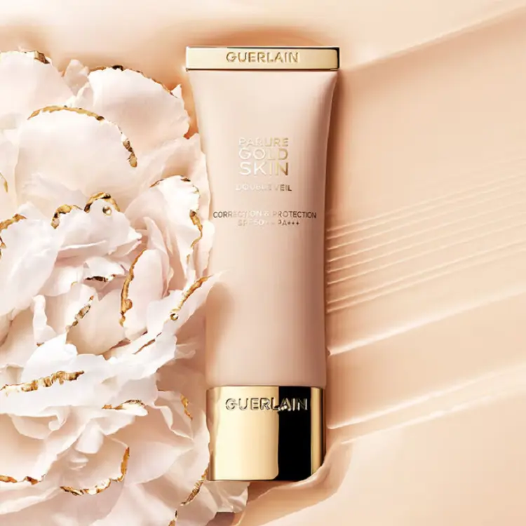 GUERLAIN Jiaolan Golden Diamond праймер для кожи, питающий и смягчающий, выравнивающий тон лица, солнцезащитный, без эффекта маски, 40 мл — фото 3