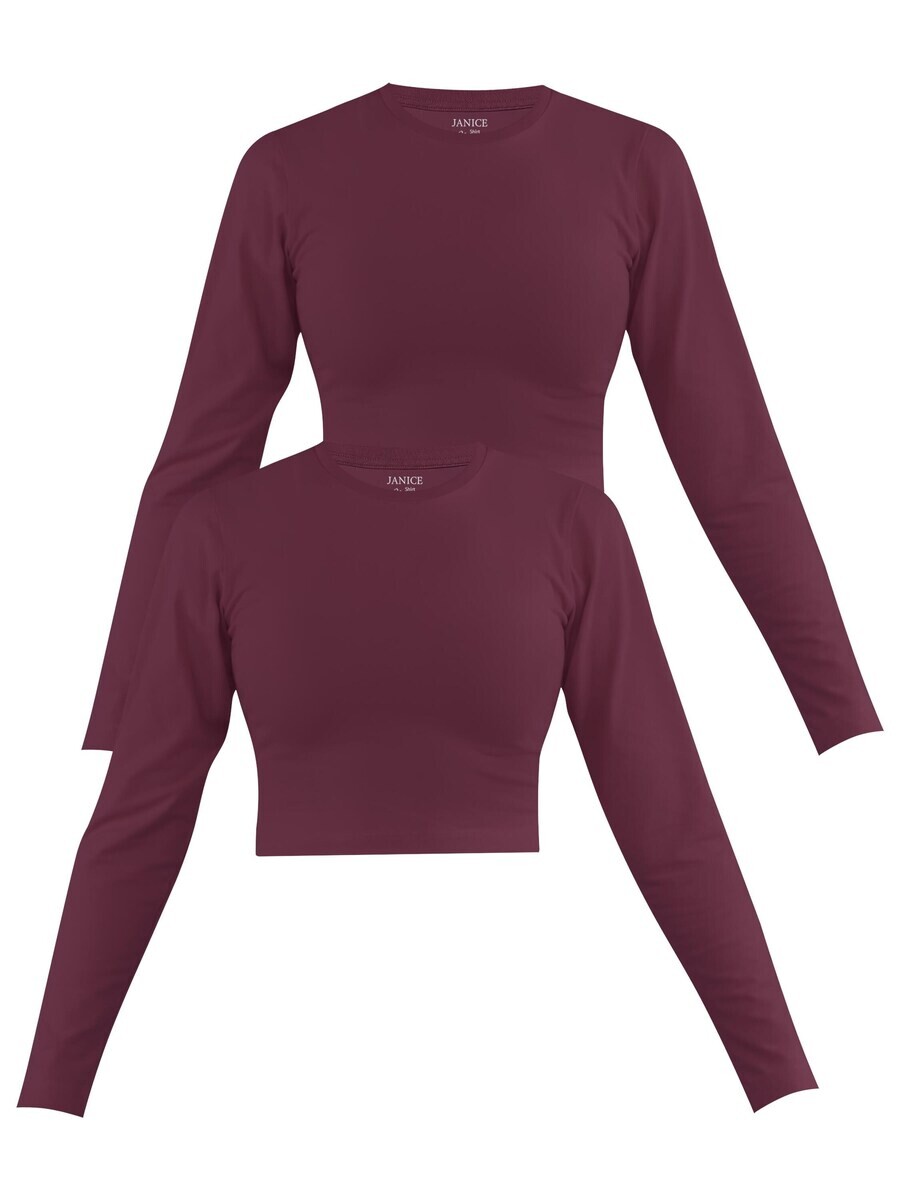 

Лонгслив Janice Shirt Noia, цвет red/bordeaux