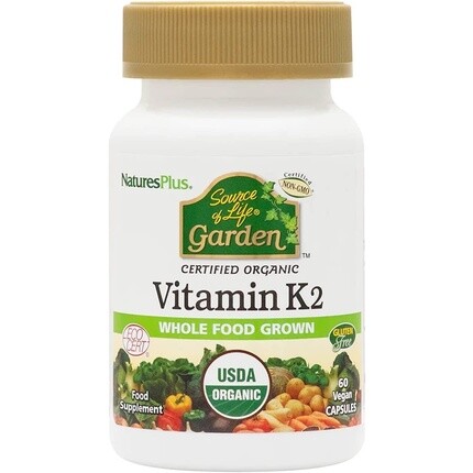 

NaturesPlus Source of Life Garden Органический витамин К2 120 мкг 60 капсул Nature's Plus