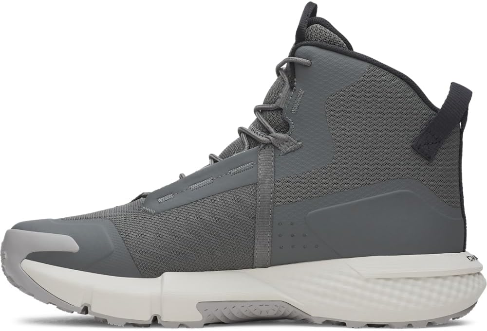Мужские военные и тактические ботинки Under Armour Charged Valsetz Mid, белый/зеленый — фото 3