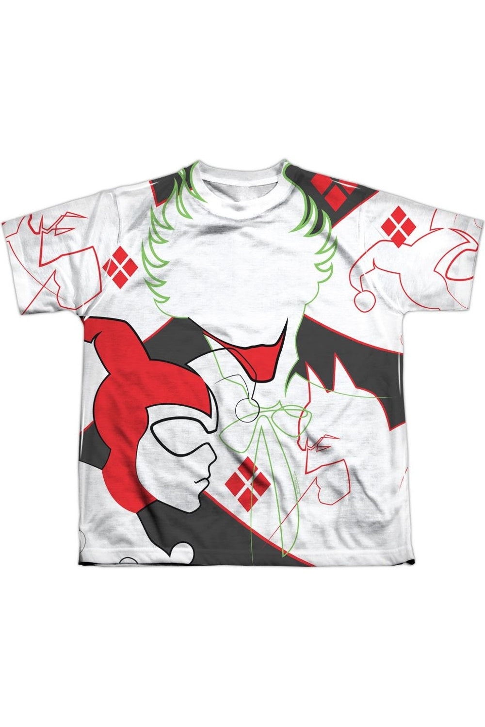

Футболка DC Comics Joker/Harley с коротким рукавом для подростков Gildan, белый