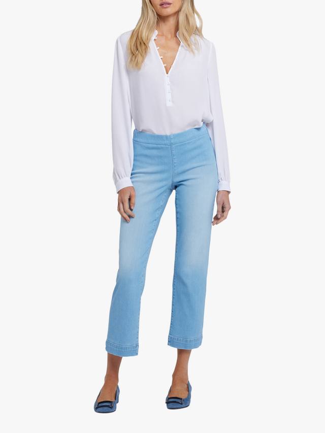 

Брюки Bailey Relaxed Straight Ankle Pull-On из мягкого денима Soft-Contour NYDJ, Canary Beach