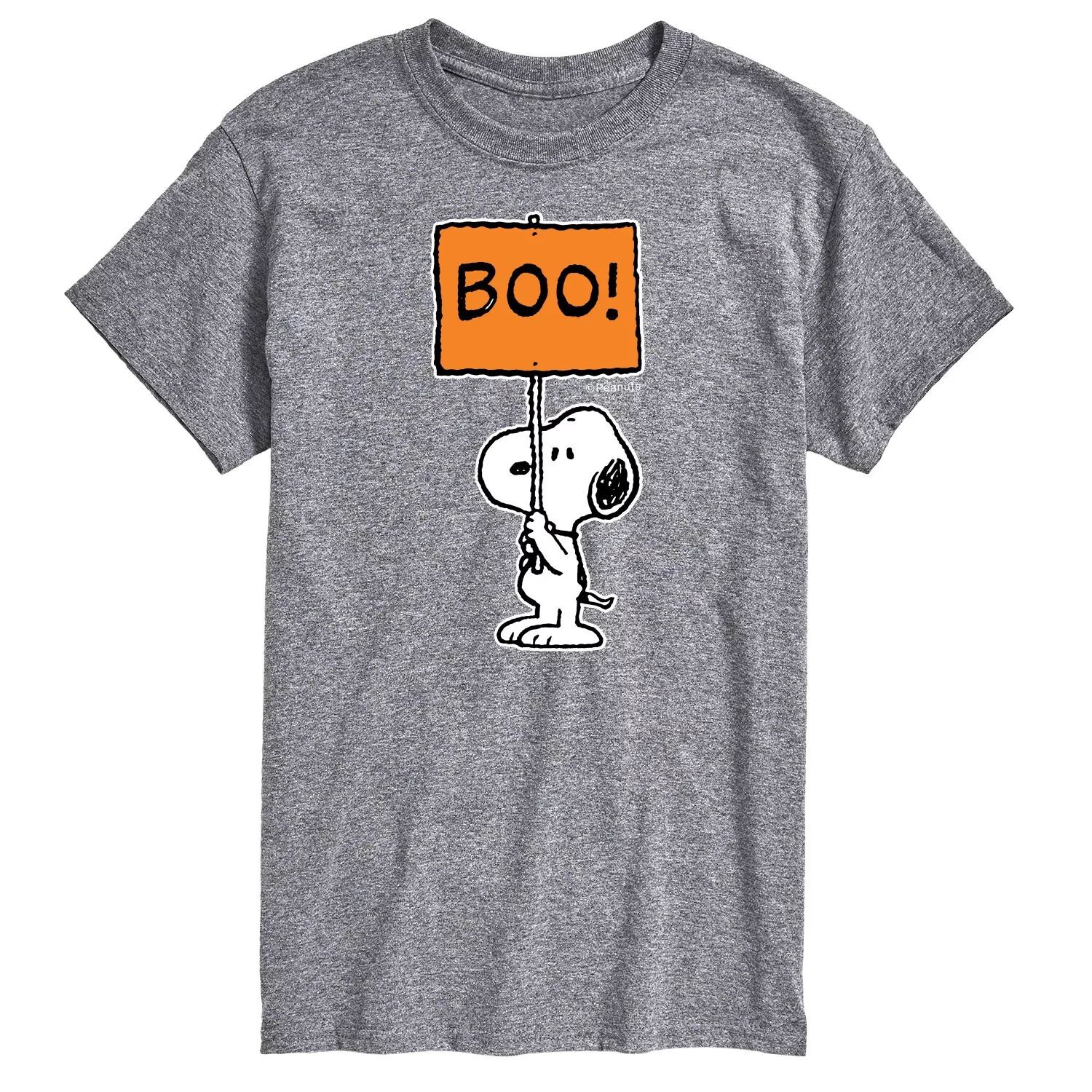 

Футболка с надписью Big & Tall Peanuts Snoopy Boo Licensed Character, серый