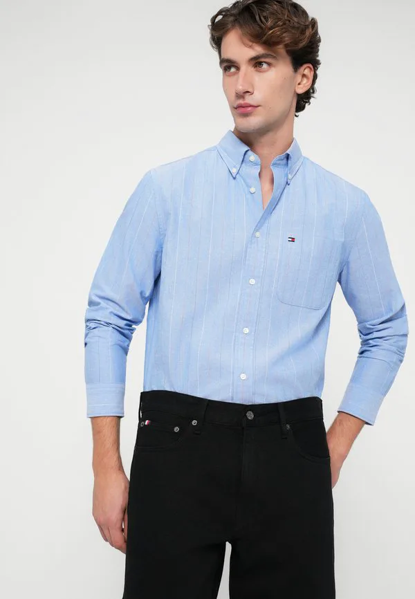 Рубашка в полоску стандартного кроя, рубашка оксфорд. Tommy Hilfiger, Blue — фото 4