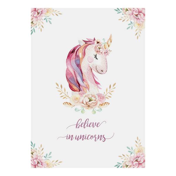 

Картина на холсте A.S. Création Unicorns цвет pink/weiß