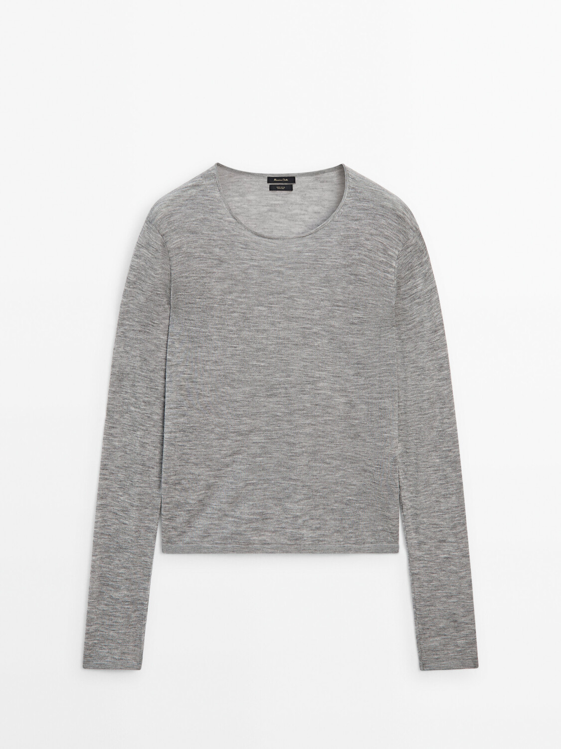 

Свитер из 100% шерсти Massimo Dutti, серый