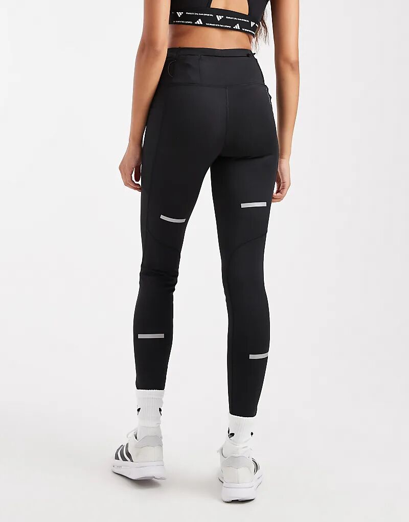 Леггинсы Adidas performance Adi365 running climawarm+ черного цвета — фото 3