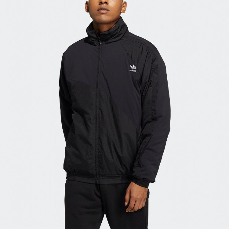 Куртка Men's adidas originals Bold Jacket Logo Printing Sports Padded Jacket Black — фото 2