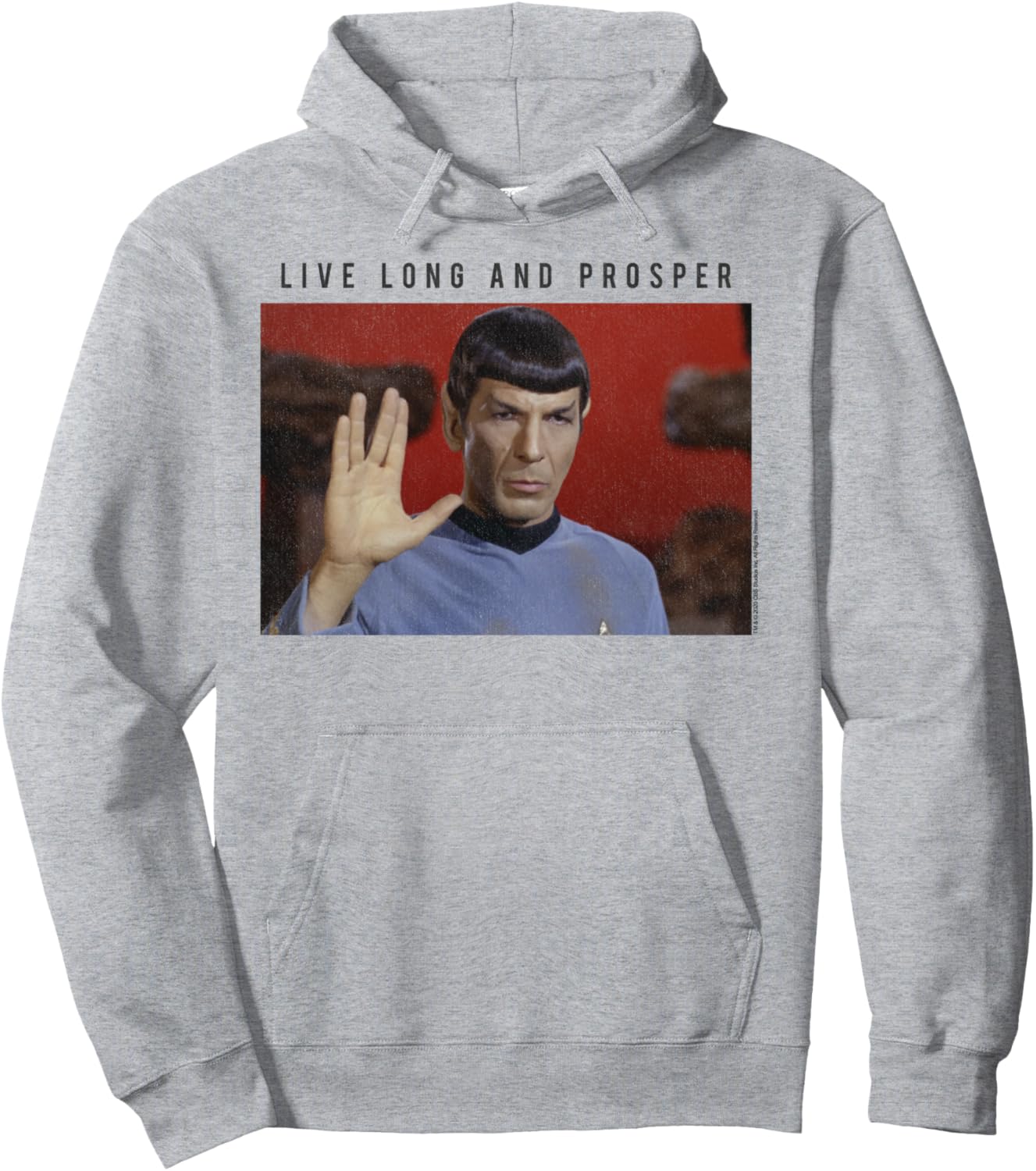 

Худи Star Trek: The Original Series Spock Live Long And Prosper, серый