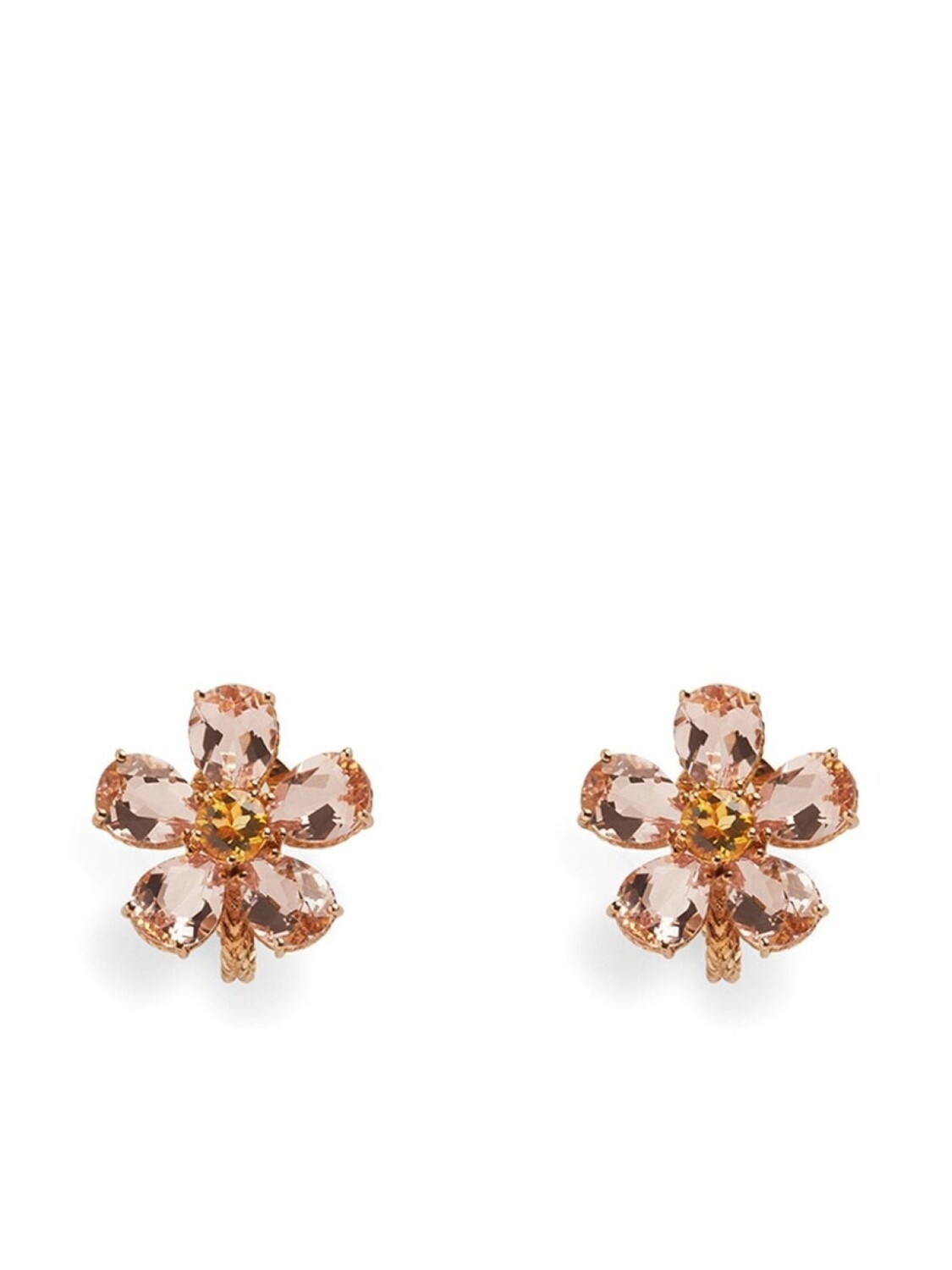 

Серьги из розового золота с кварцем Dolce & Gabbana, розовый