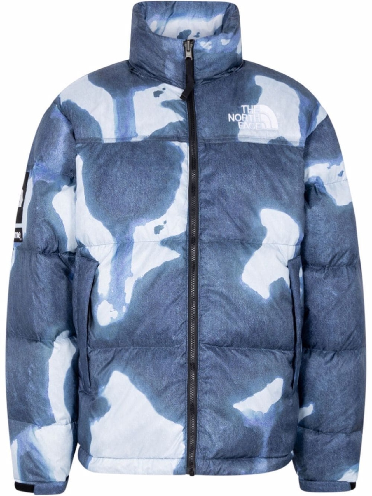 

Supreme куртка Nuptse с принтом из коллаборации с TNF, синий