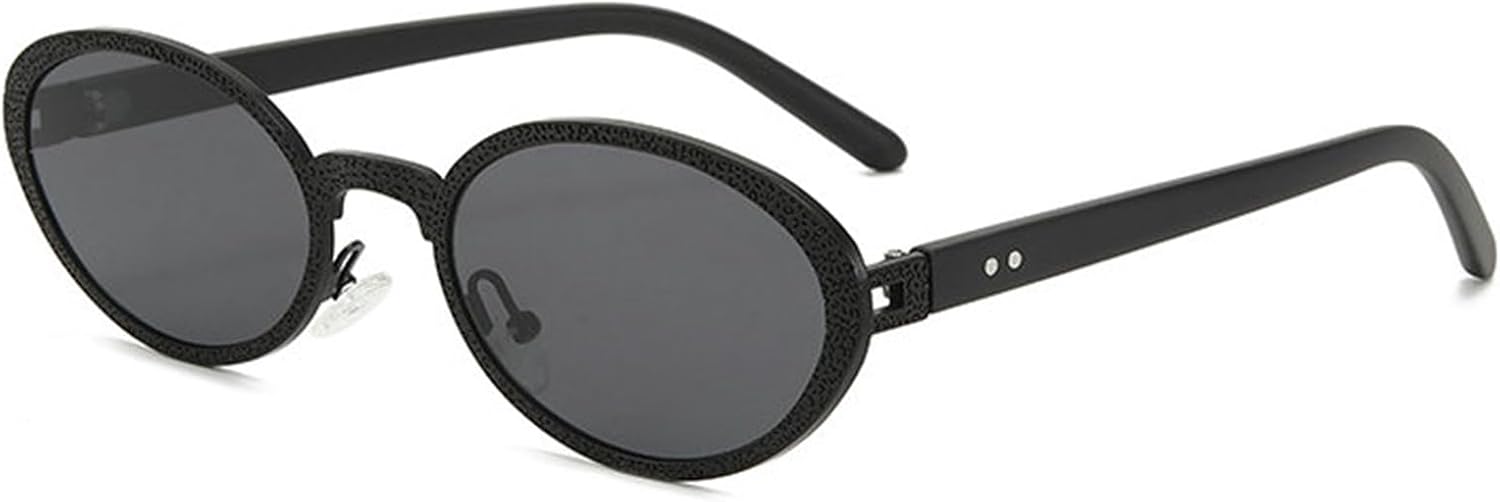 

Классические овальные женские солнцезащитные очки Helena, винтажные мужские панк-очки, маленькая металлическая оправа, градиентные, для улицы, в стиле Y2K, защита от УФ-излучения UV400 S68, C1