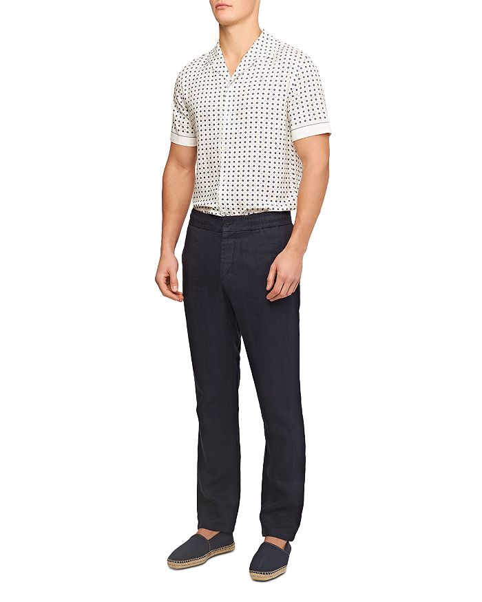 

Льняные брюки Cornell Tailored Fit Orlebar Brown, синий