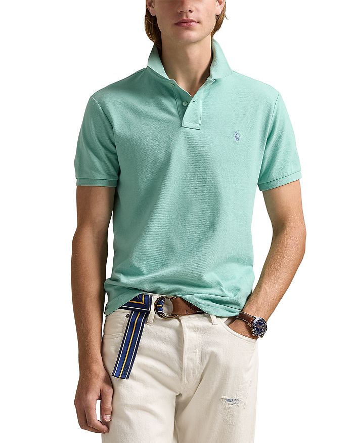 

Кастомная облегающая поло с сетчатыми вставками Polo Ralph Lauren, зеленый