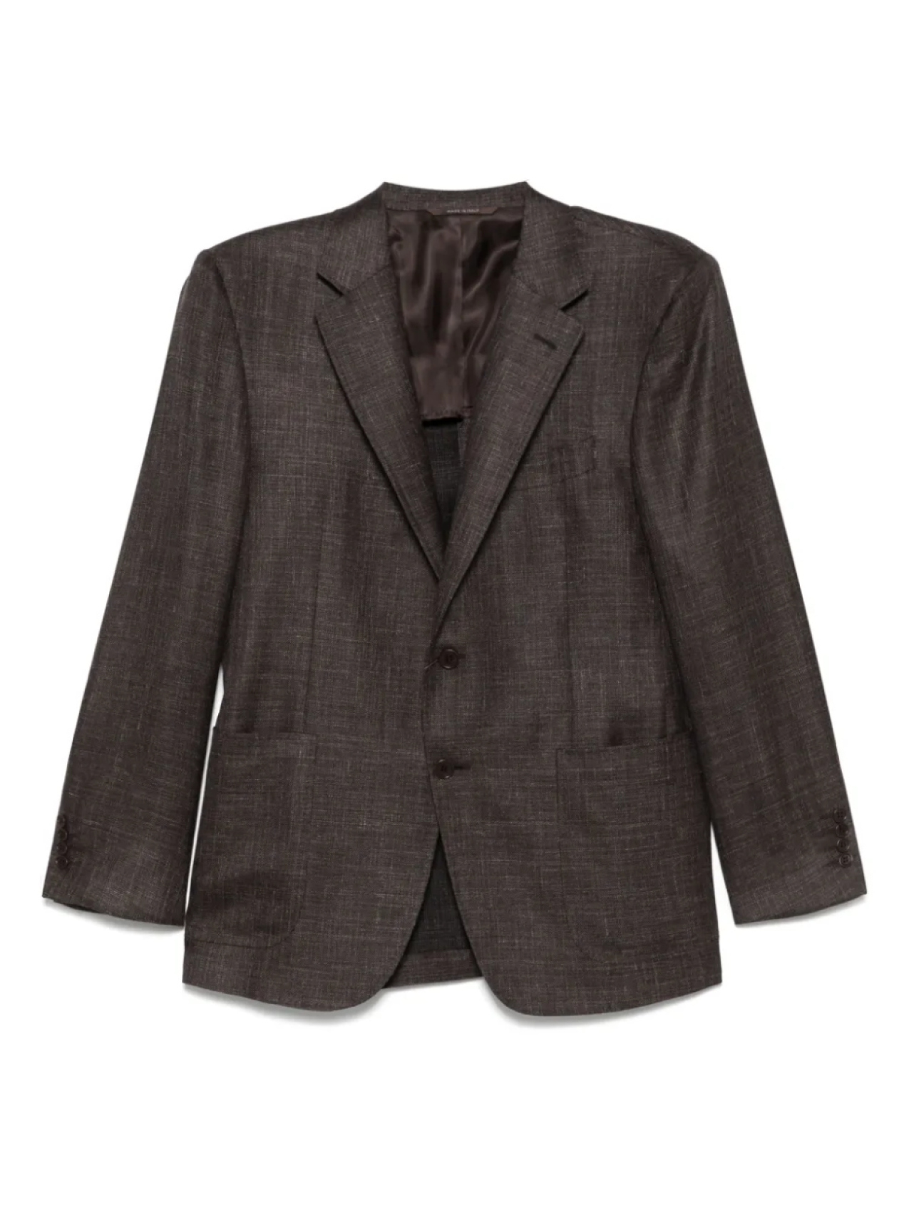 

Текстурный пиджак Canali, коричневый