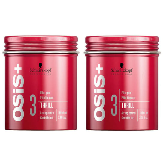 

Набор: волокнистая резинка для укладки волос, 2x100 мл Schwarzkopf Osis Thrill