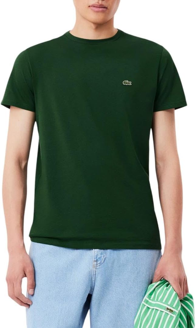 

Мужская футболка Lacoste с коротким рукавом и круглым вырезом из джерси Pima, Green, Зеленый, Мужская футболка Lacoste с коротким рукавом и круглым вырезом из джерси Pima, Green