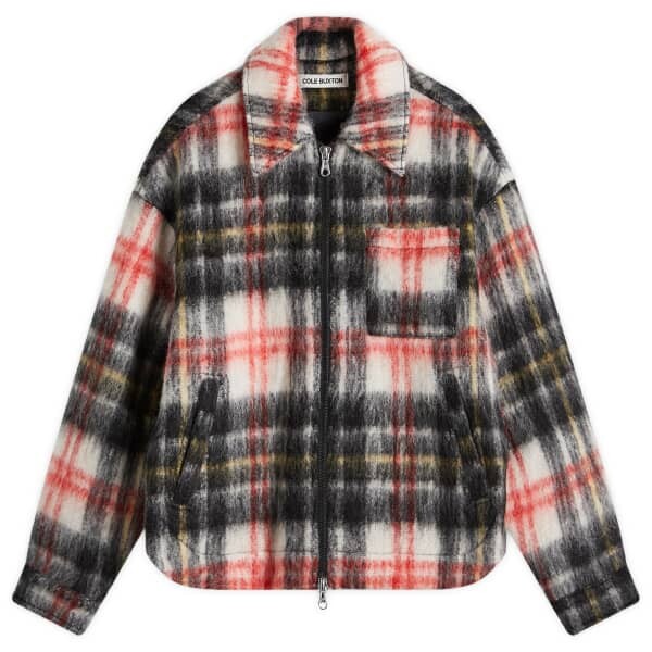 

Шерстяная рубашка на молнии Aw24 Cole Buxton, черный