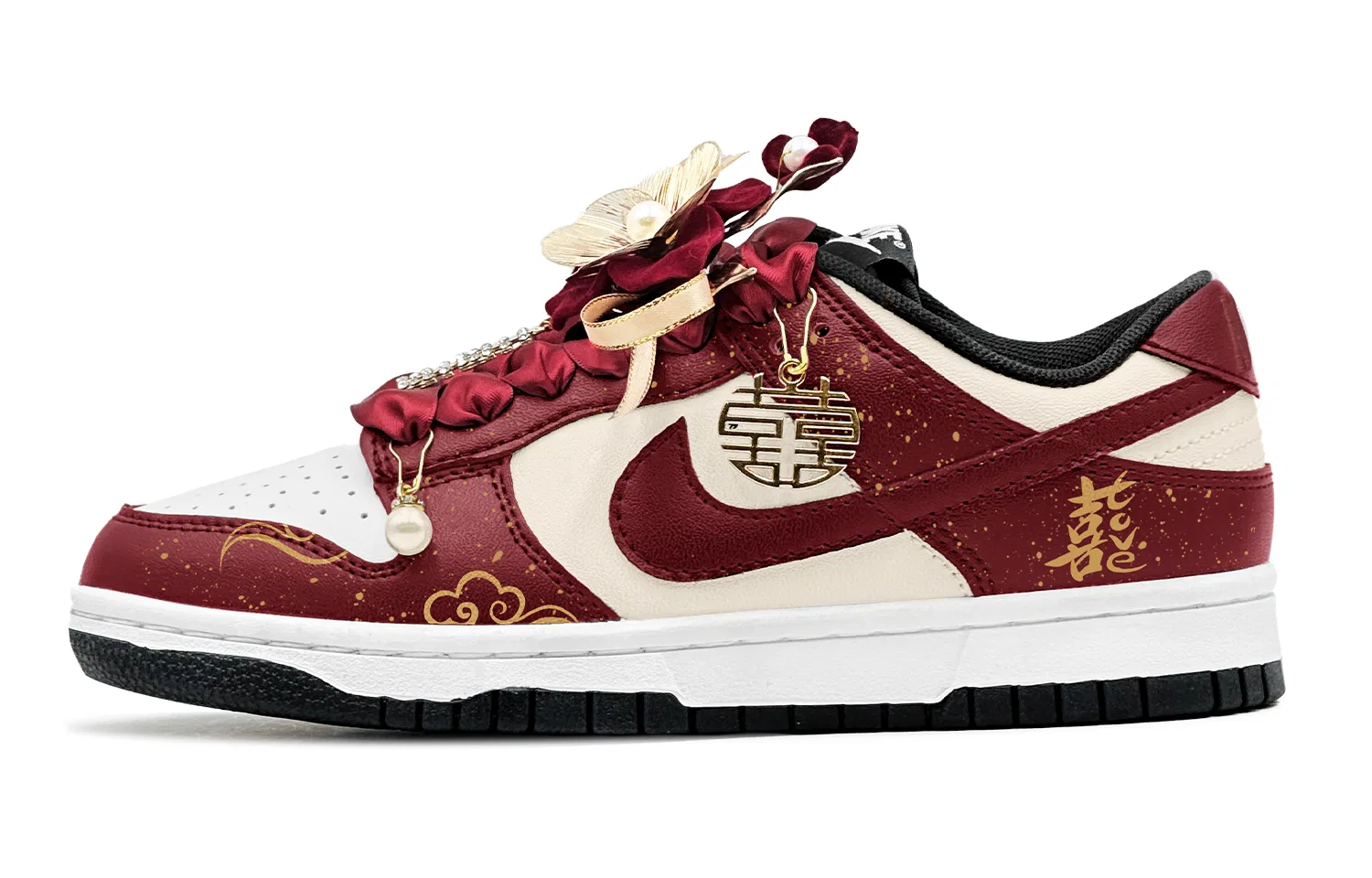 Кроссовки скейтбординговые Nike Dunk Low Red/Yellow — фото 3