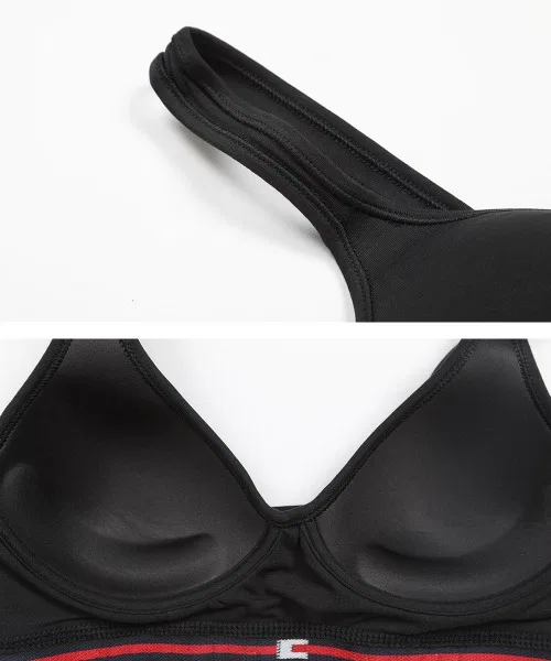 Спортивный бра Tommy Hilfiger TH Original Bralette Lift, хлопок, черный — фото 3