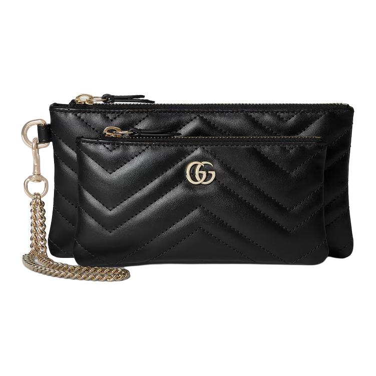 

GUCCI Маленькая кожаная сумка через плечо GG Marmont