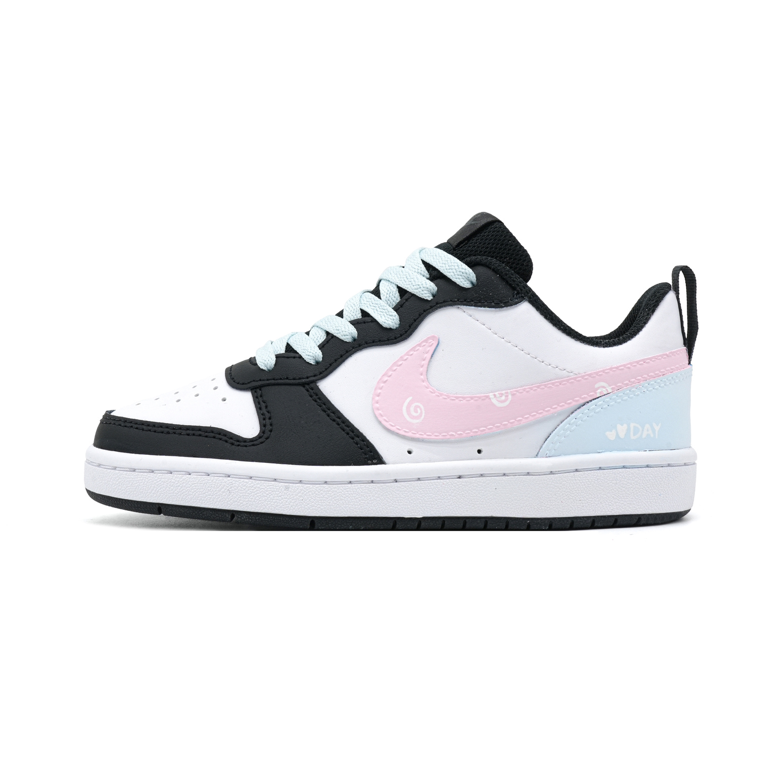 

Nike Court Borough Star Moon Cushioning Low top синие детские скейтборд кроссовки