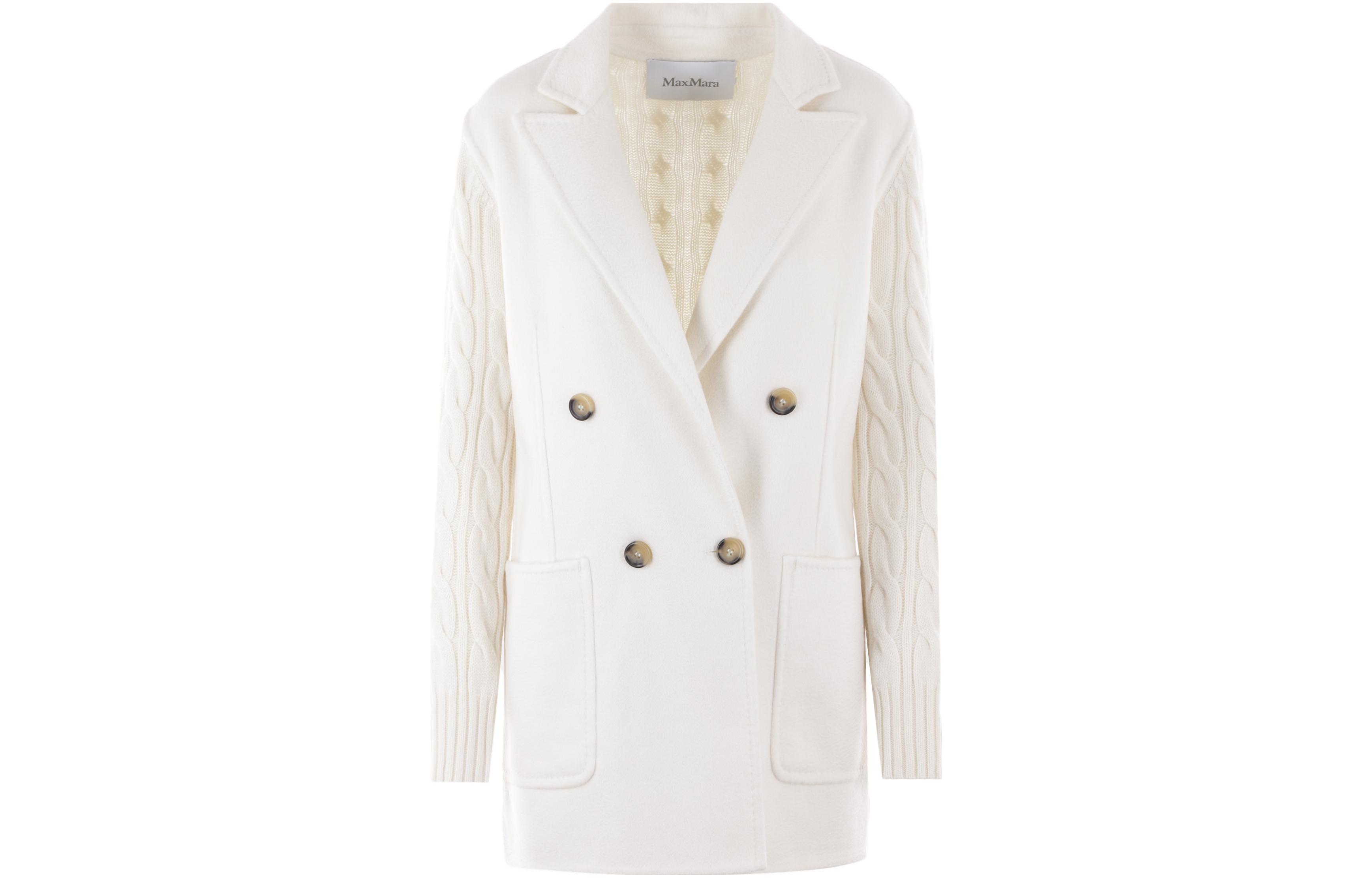 

Двубортный пиджак Micio MaxMara, белый