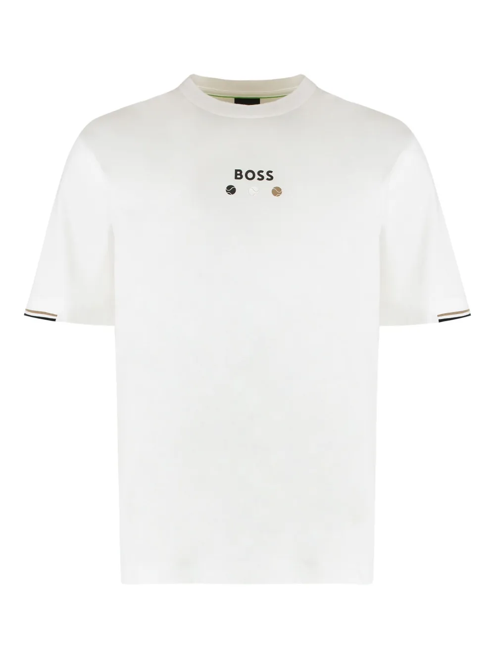 

Футболка с вышивкой Boss, белый