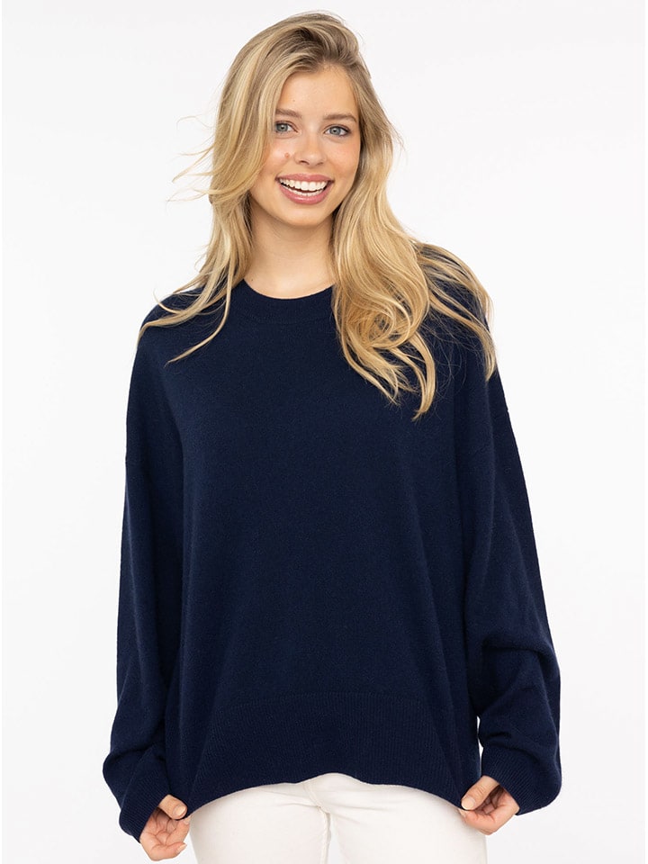 

Кашемировый свитер темно-синего цвета Zwillingsherz