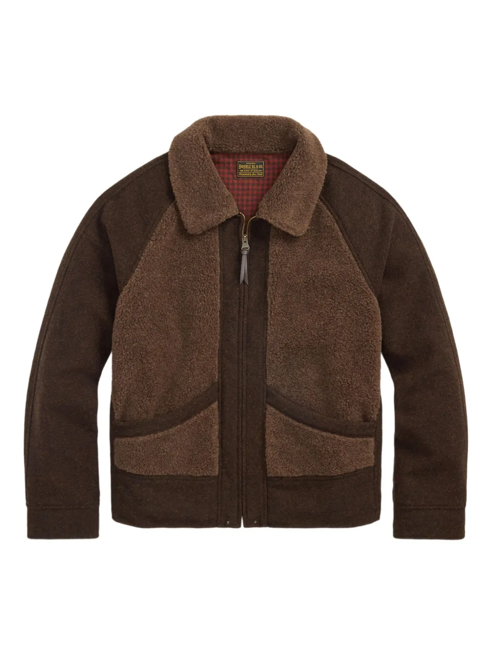 

Бомбер на молнии Ralph Lauren Rrl, коричневый