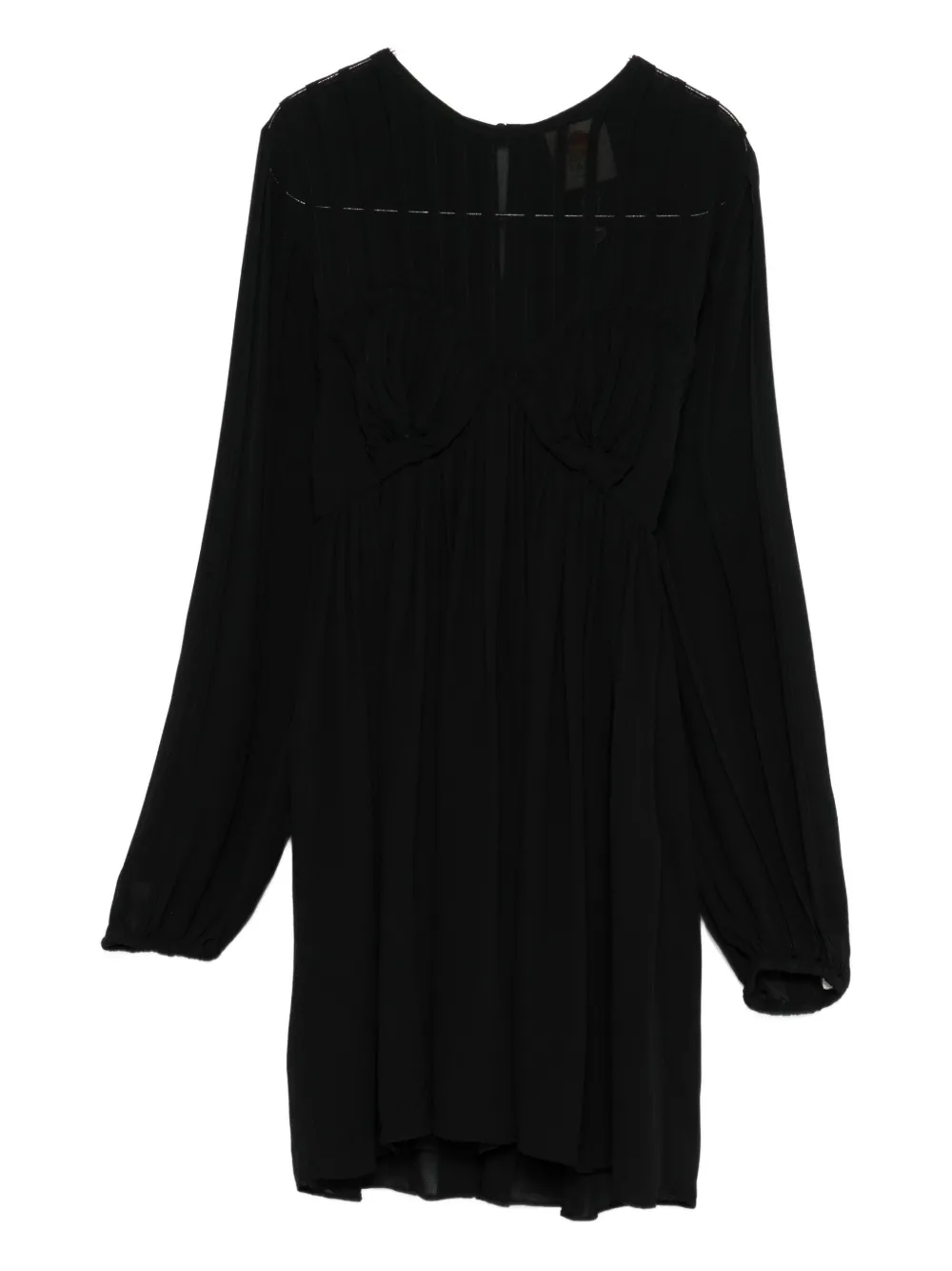 

Плиссированное миди-платье Farm Rio, черный