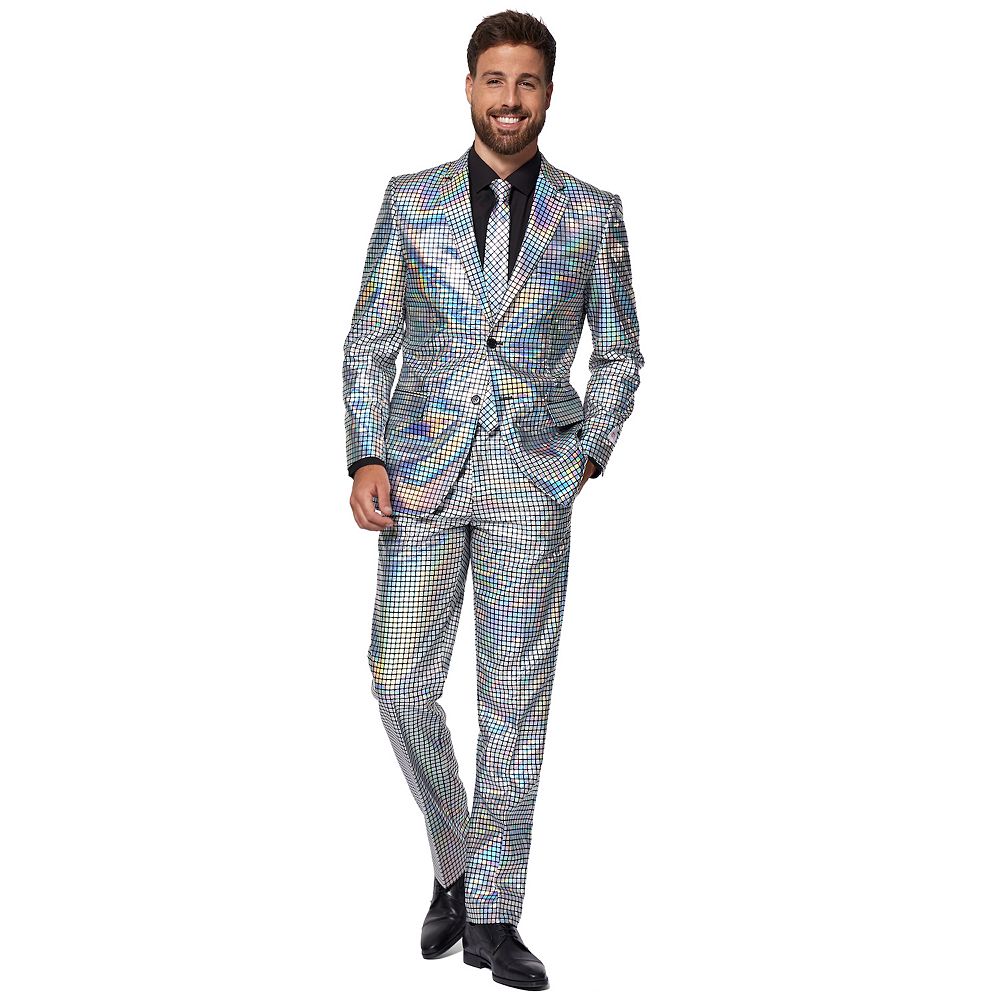 

Мужские костюмы OppoDiscoballer Slim-Fit, новинка, комплект из костюма и галстука OppoSuits