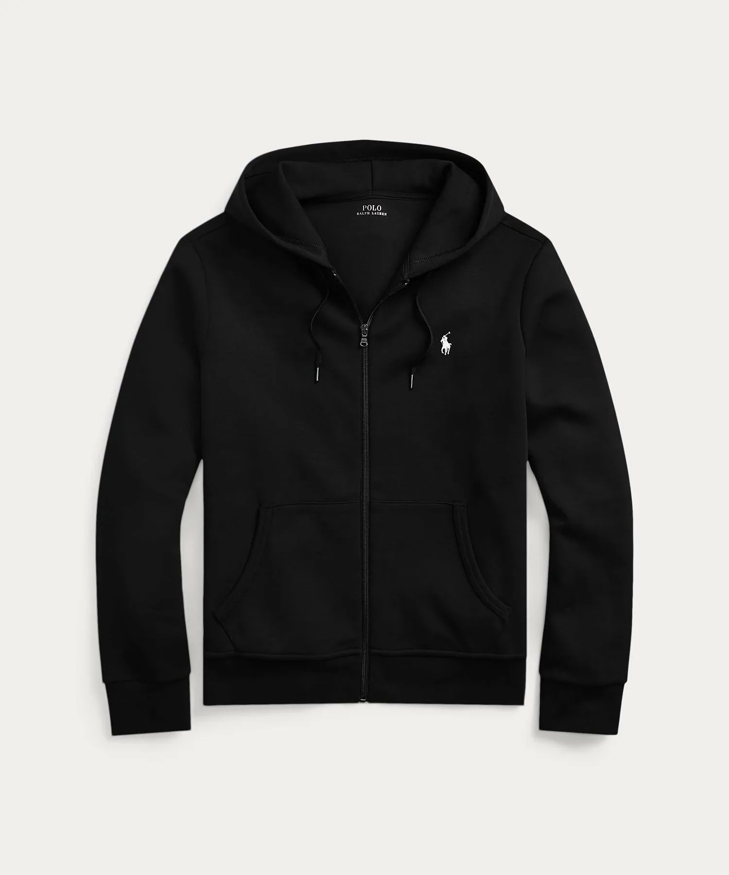 Худи из двойной вязки на молнии Polo Ralph Lauren, 001 Black — фото 2