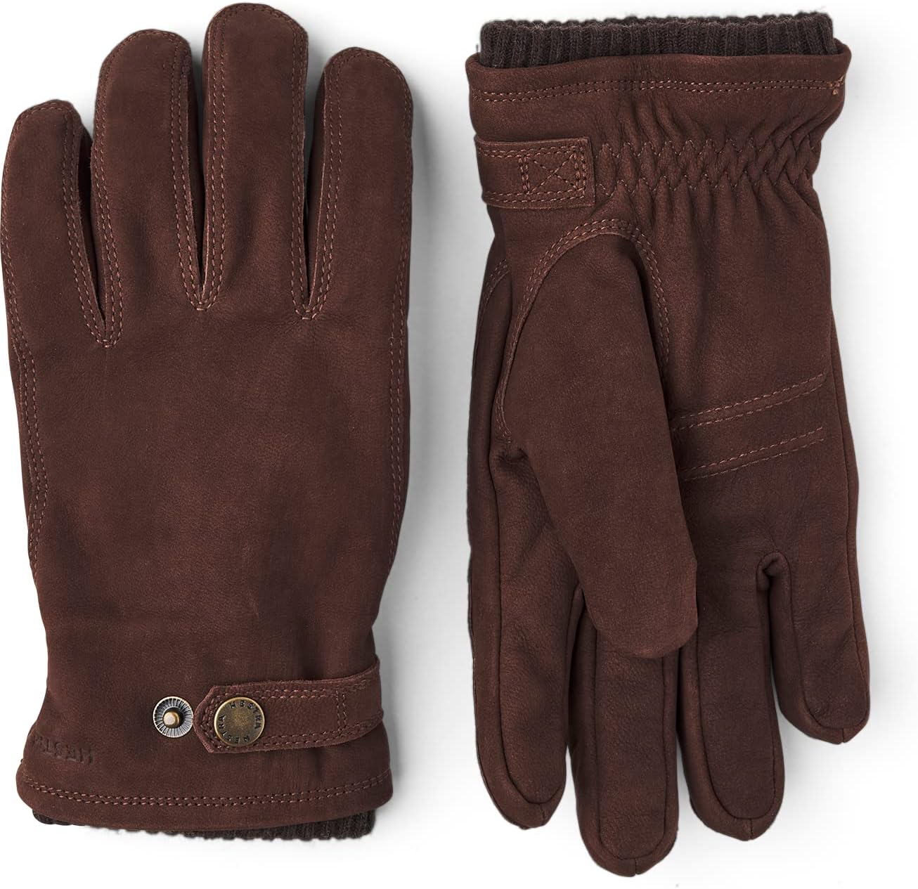 

Мужские перчатки Hestra Bergvik из нубука с утеплением для холодной погоды, Bottle Green