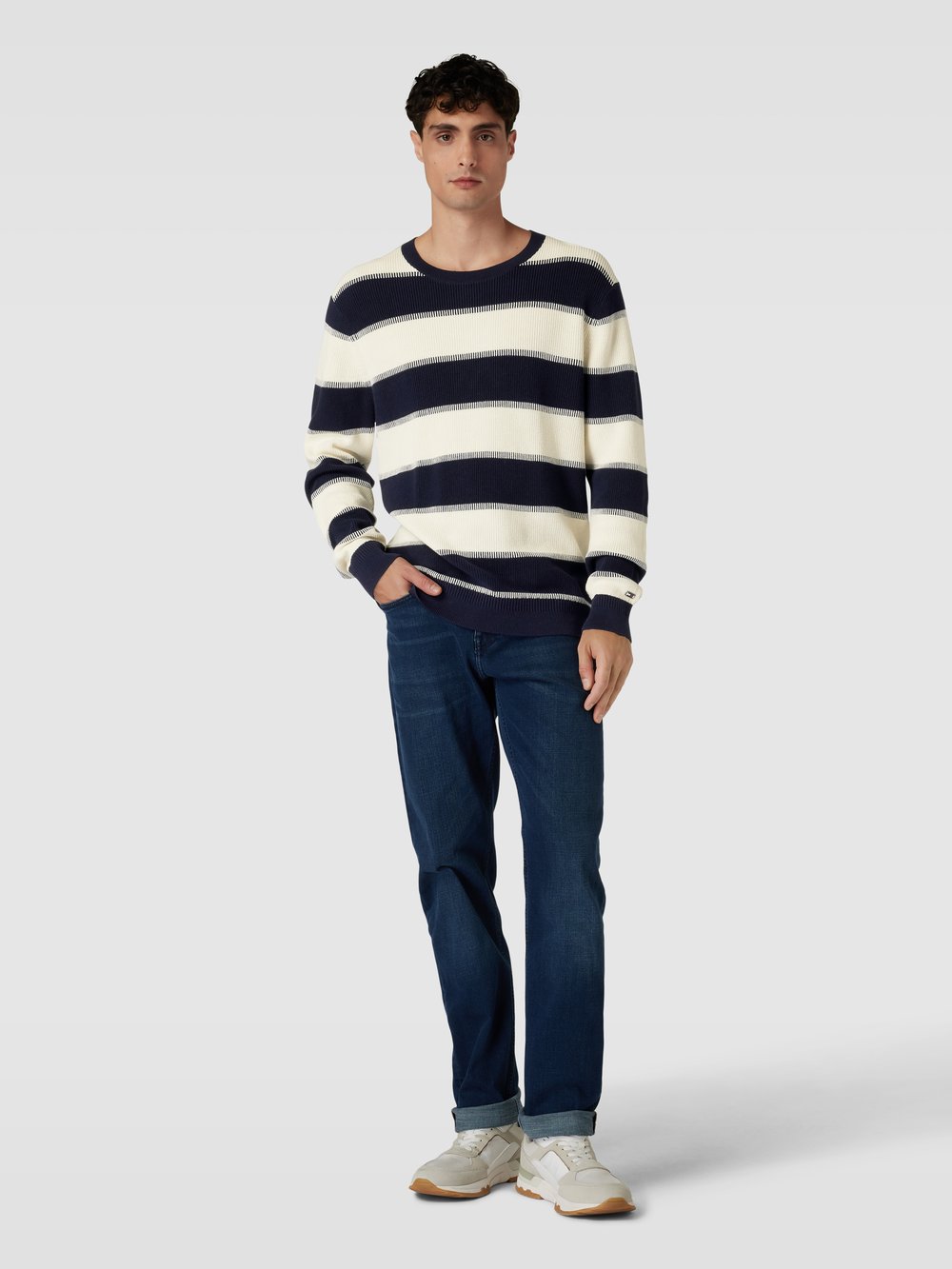 

Вязаный свитер с блочными полосками Tommy Hilfiger