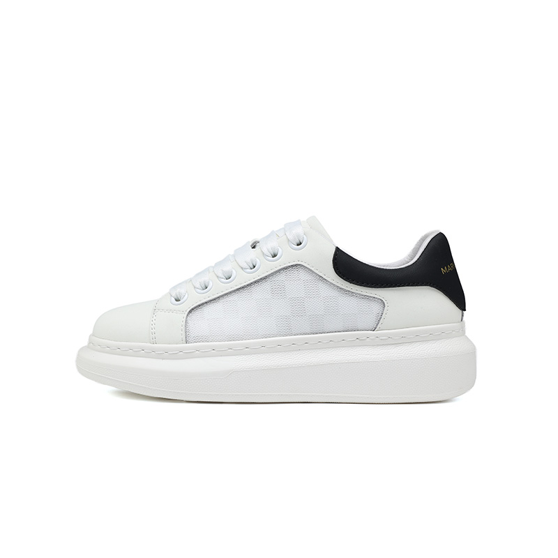 

Предсезонные туристические, знаменитости, удобные и дышащие скейтбордские ботинки unisex FAIRWHALE, черный белый mesh (women's)