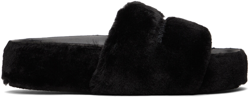 

Черные шлепанцы Signature Fuzzy Stella McCartney