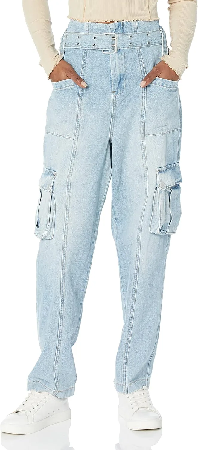 

[BLANKNYC] Женские джинсы-карго с поясом