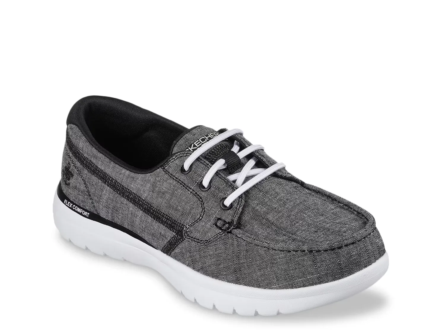 Топсайдеры On-the-Go Flex Ashore Boat Shoe Skechers, черный