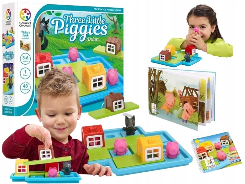 

Настольная игра «Три поросенка» РАЗВИВАЮЩИЙ НАБОР «ТРИ ПОРОСЕНКА» Smart Games