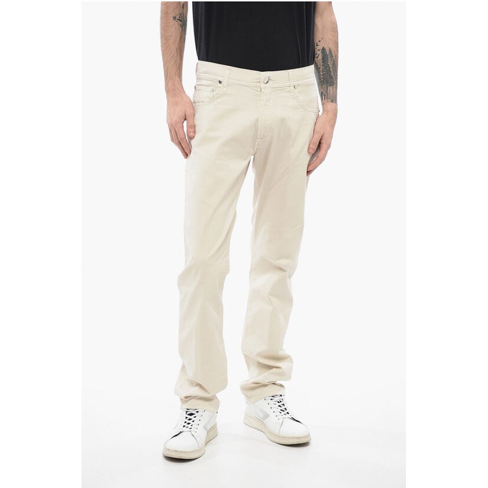 

Брюки ID из эластичного хлопка LAZISE с 5 карманами и шлевками для ремня Corneliani, Beige